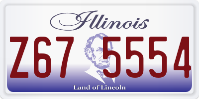 IL license plate Z675554
