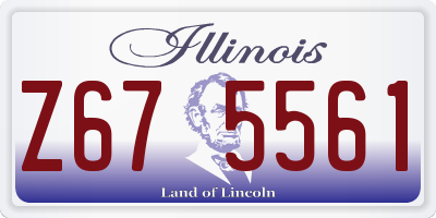 IL license plate Z675561