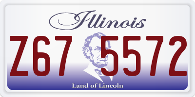 IL license plate Z675572