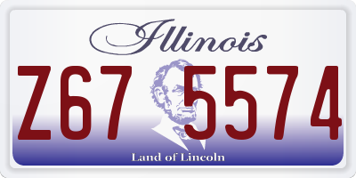 IL license plate Z675574