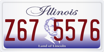 IL license plate Z675576
