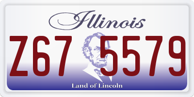 IL license plate Z675579