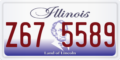 IL license plate Z675589