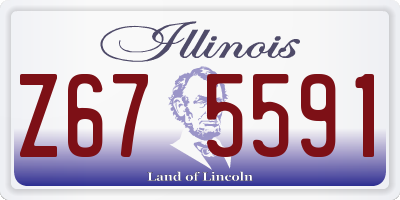 IL license plate Z675591