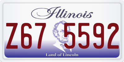 IL license plate Z675592