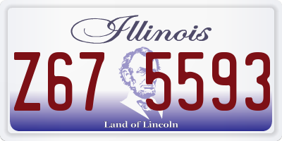 IL license plate Z675593
