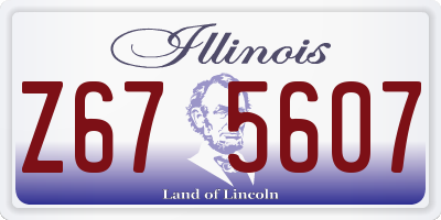 IL license plate Z675607