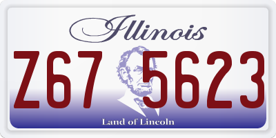 IL license plate Z675623