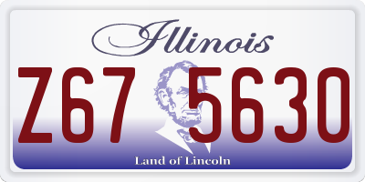 IL license plate Z675630