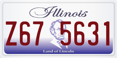 IL license plate Z675631