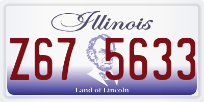 IL license plate Z675633