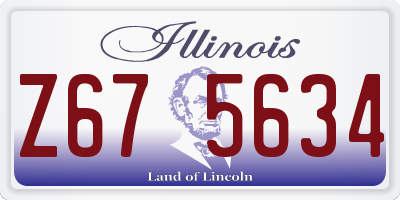 IL license plate Z675634