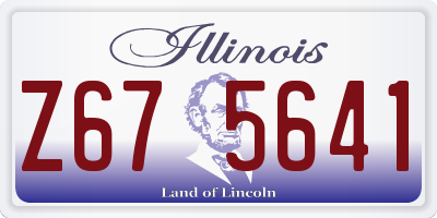 IL license plate Z675641