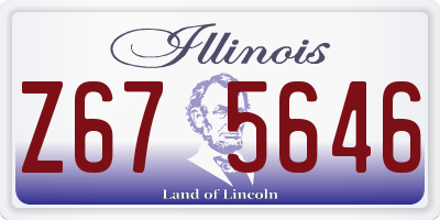 IL license plate Z675646