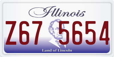 IL license plate Z675654