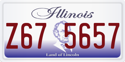 IL license plate Z675657