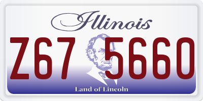 IL license plate Z675660