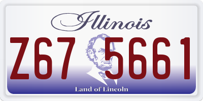 IL license plate Z675661