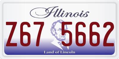 IL license plate Z675662