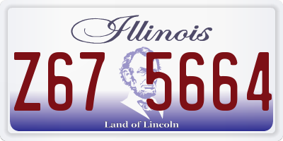 IL license plate Z675664