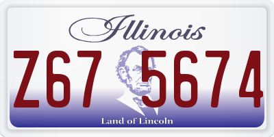 IL license plate Z675674
