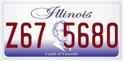 IL license plate Z675680