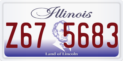 IL license plate Z675683