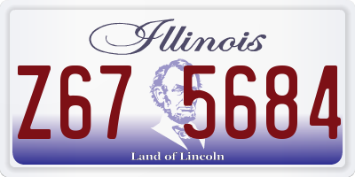 IL license plate Z675684