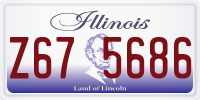 IL license plate Z675686