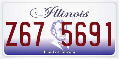 IL license plate Z675691