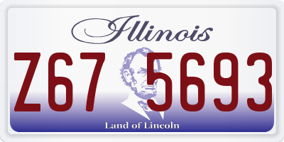 IL license plate Z675693