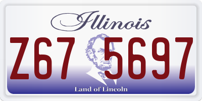 IL license plate Z675697