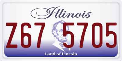 IL license plate Z675705