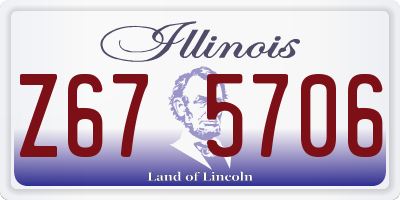 IL license plate Z675706