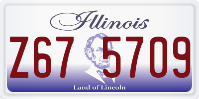 IL license plate Z675709