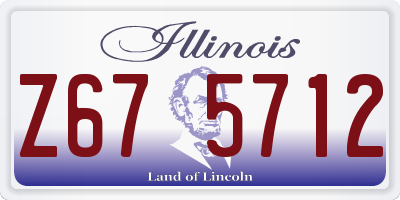 IL license plate Z675712