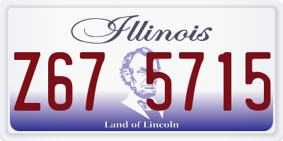 IL license plate Z675715