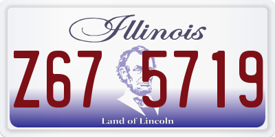 IL license plate Z675719