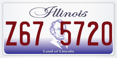 IL license plate Z675720