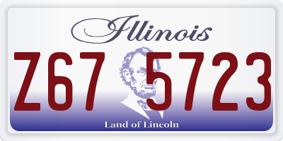 IL license plate Z675723