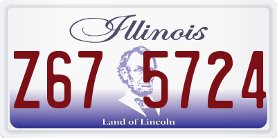 IL license plate Z675724