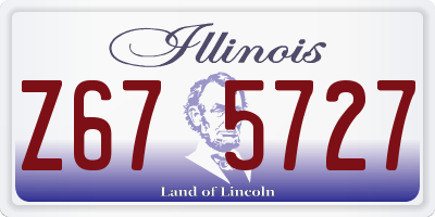 IL license plate Z675727