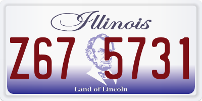 IL license plate Z675731
