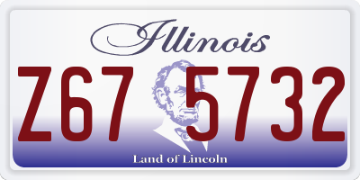IL license plate Z675732
