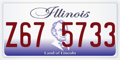 IL license plate Z675733