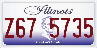 IL license plate Z675735