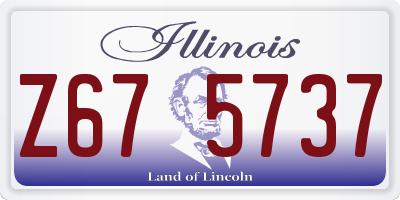 IL license plate Z675737