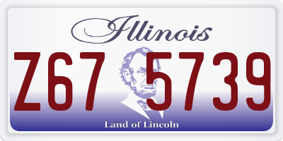 IL license plate Z675739