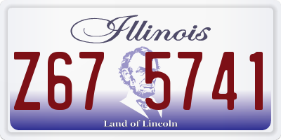 IL license plate Z675741
