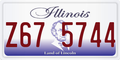 IL license plate Z675744